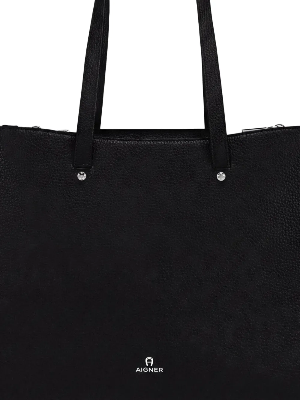 AIGNER Grote Ivy shopper met logo-print Zwart