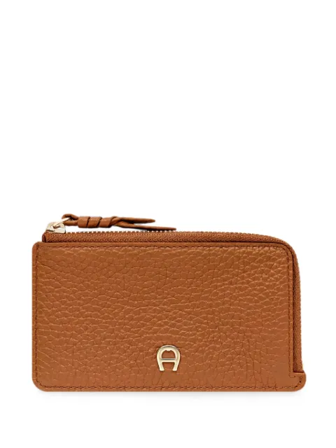 AIGNER Carré Soft logo-plaque card case
