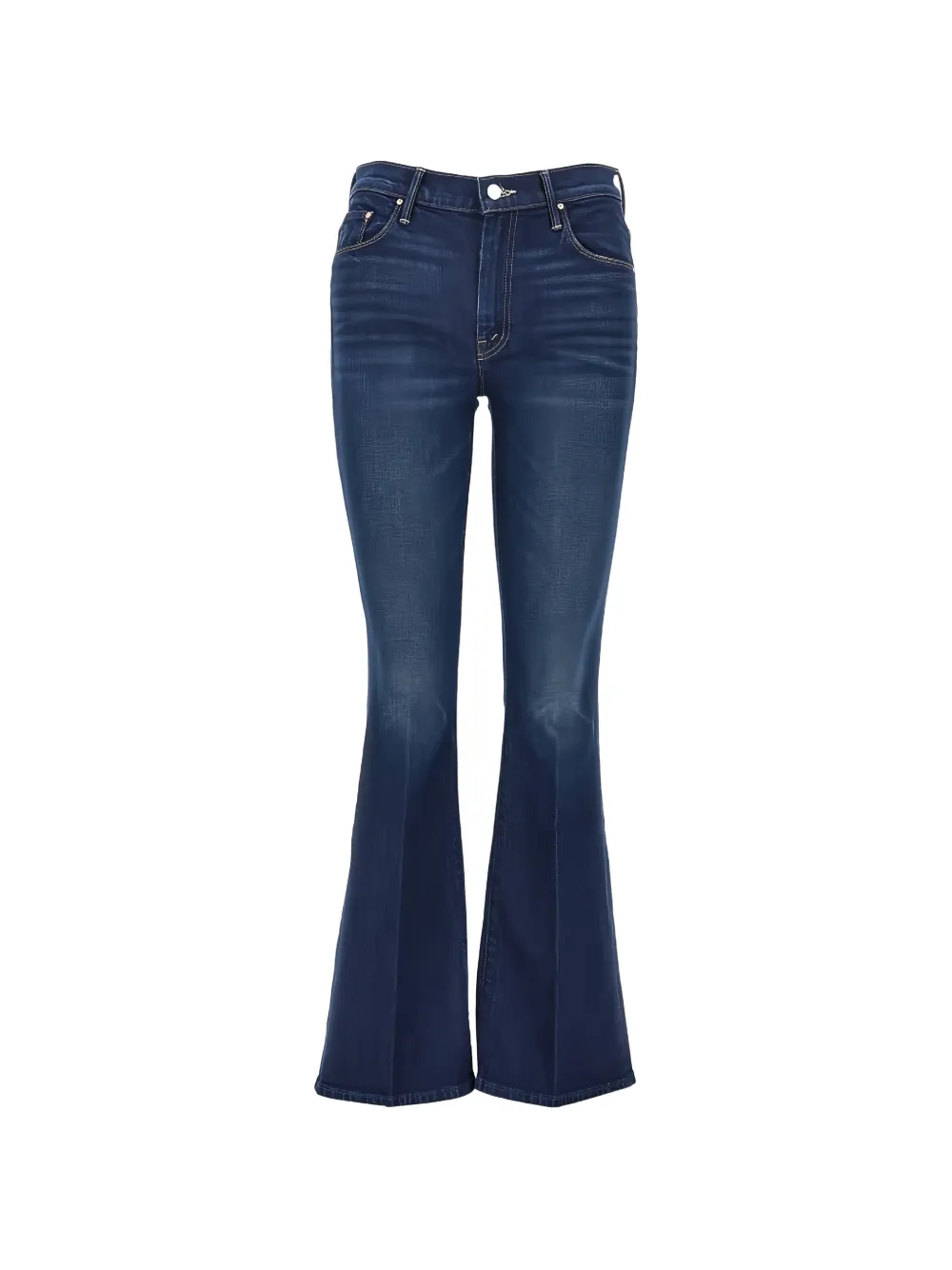 MOTHER The Weekender faded flared jeans - Blau