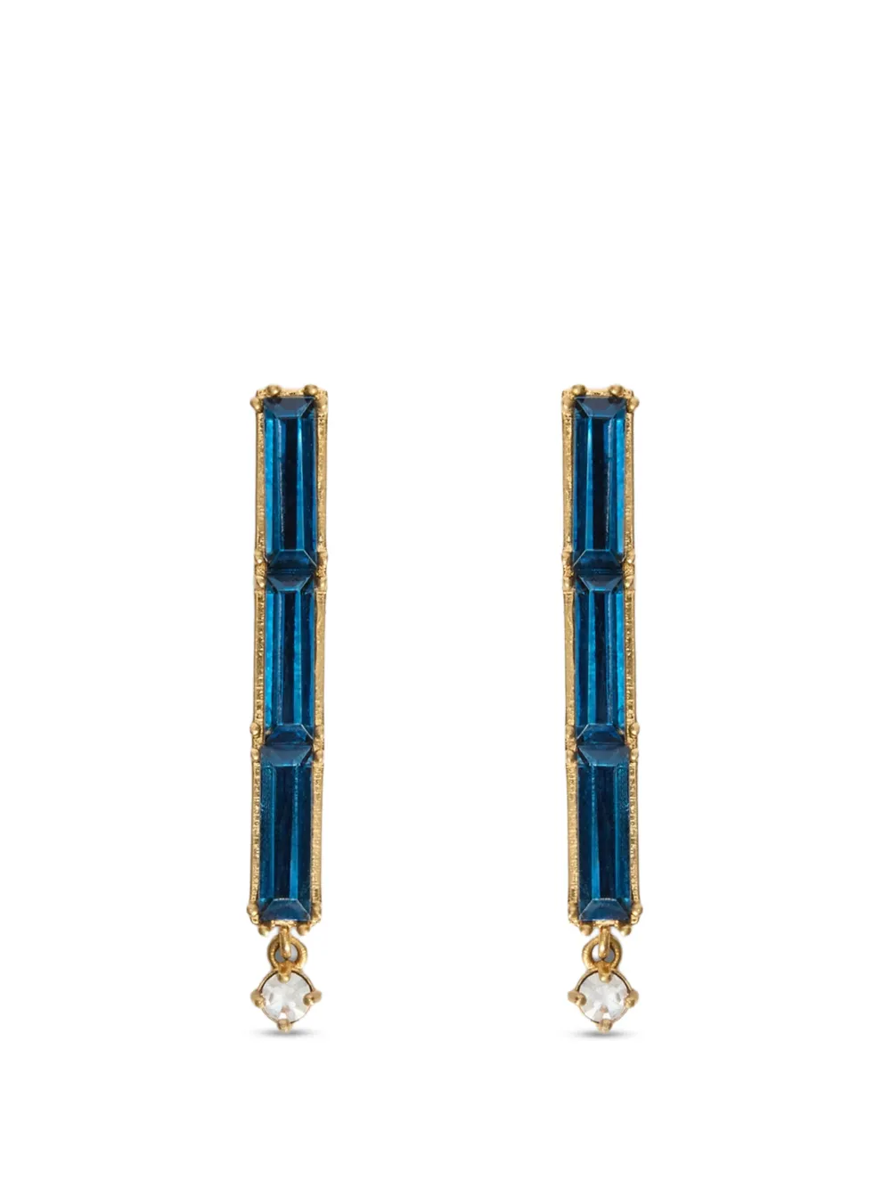 Jil Sander crystal-embellished drop earrings · OS