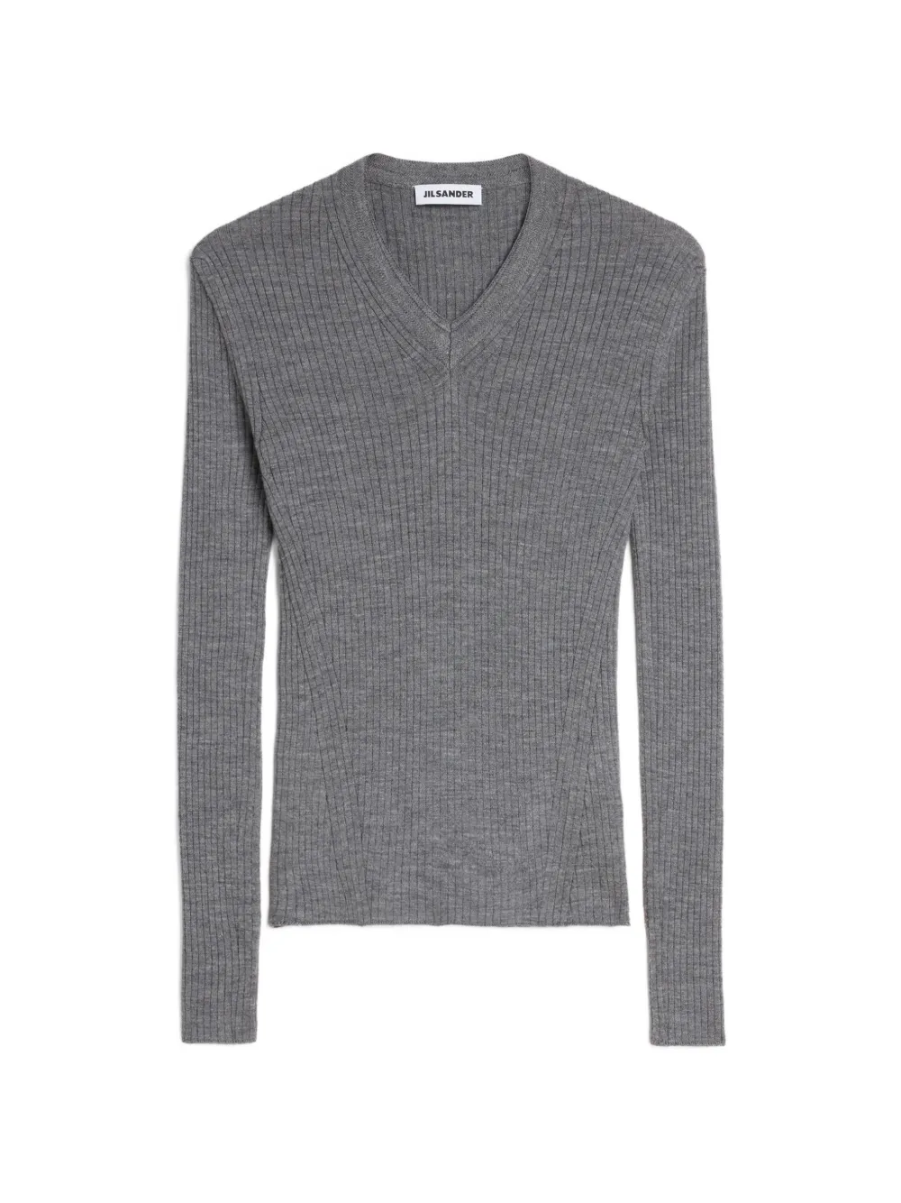 Jil Sander ribbed-knit V-neck sweater