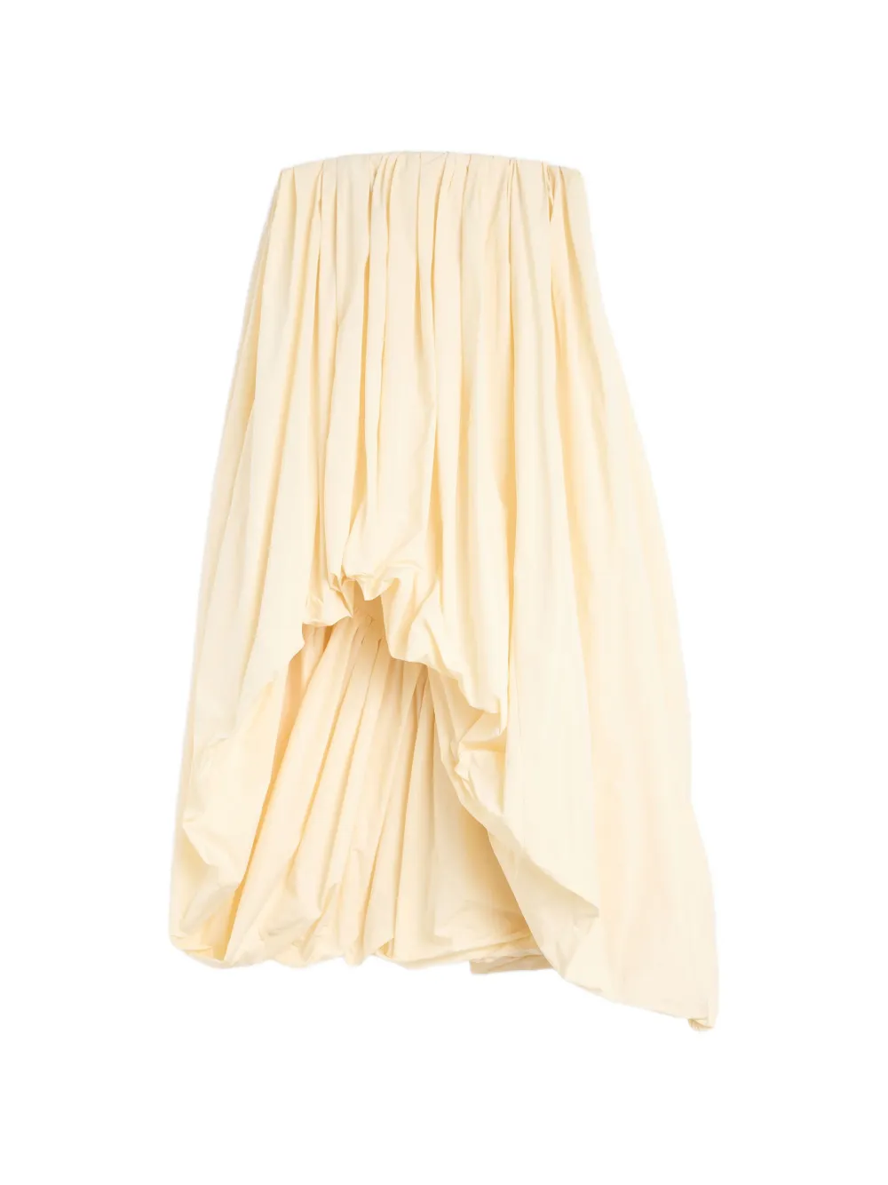 Jil Sander draped taffeta dress - Toni neutri