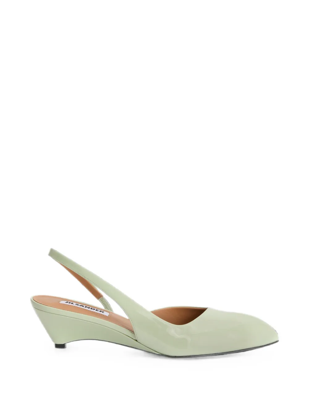 Jil Sander pointed-toe slingback pumps Groen
