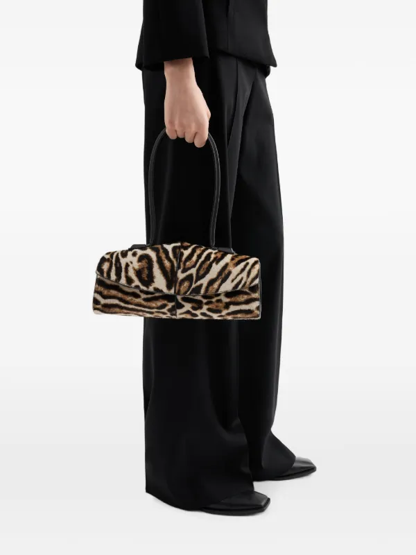 Jil Sander Linea ocelot-print Shoulder Bag | Brown | FARFETCH