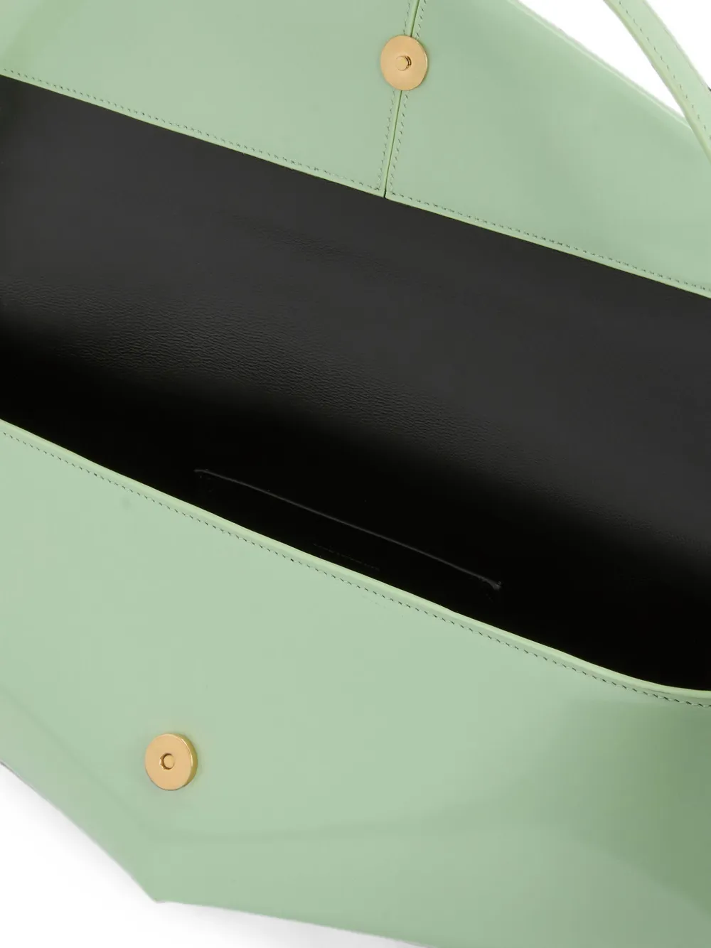Jil Sander Kante hoekige schoudertas Groen