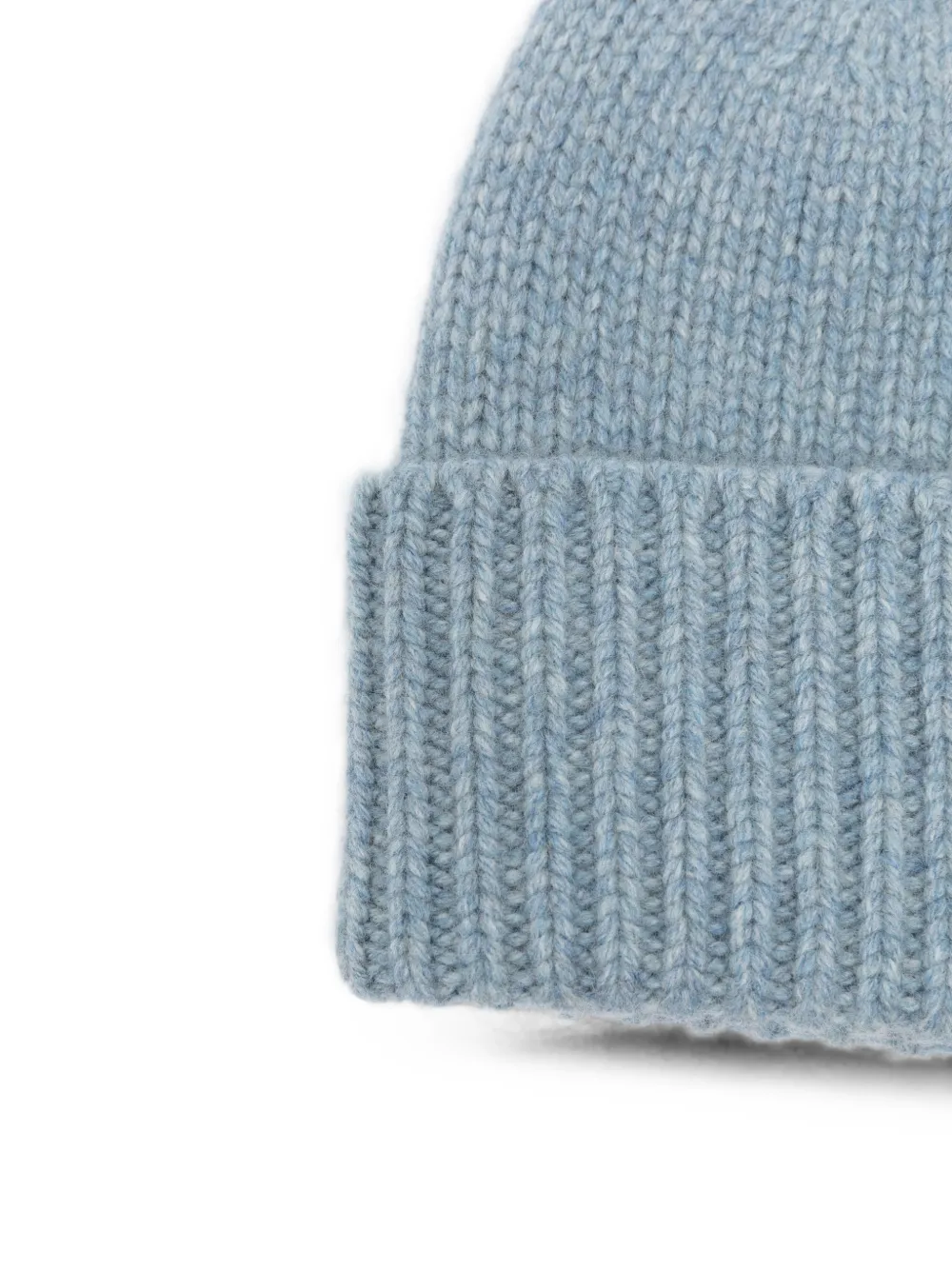 TOTEME ribbed-knit wool beanie hat Blauw