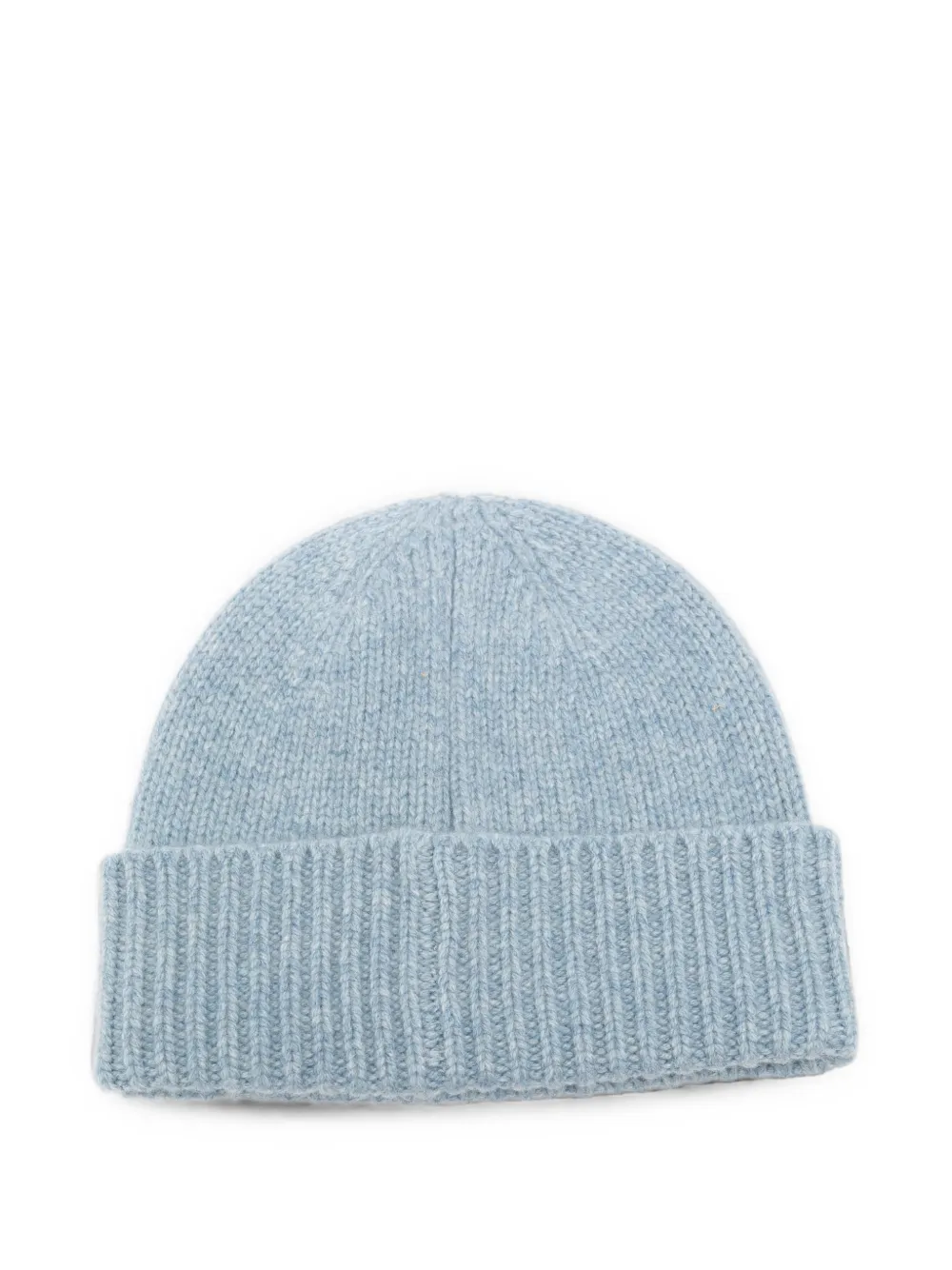 TOTEME ribbed-knit wool beanie hat Blauw