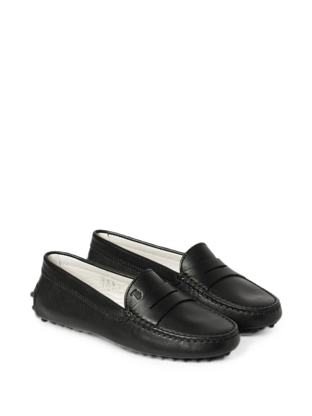 Tod's Kids Gommino loafers - Nero