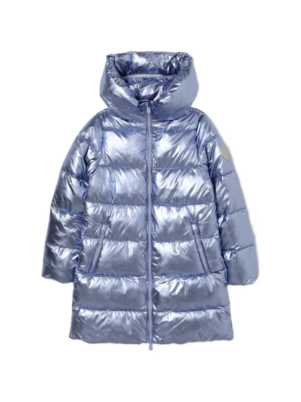 Save The Duck Kids Elsi metallic padded coat - Blu