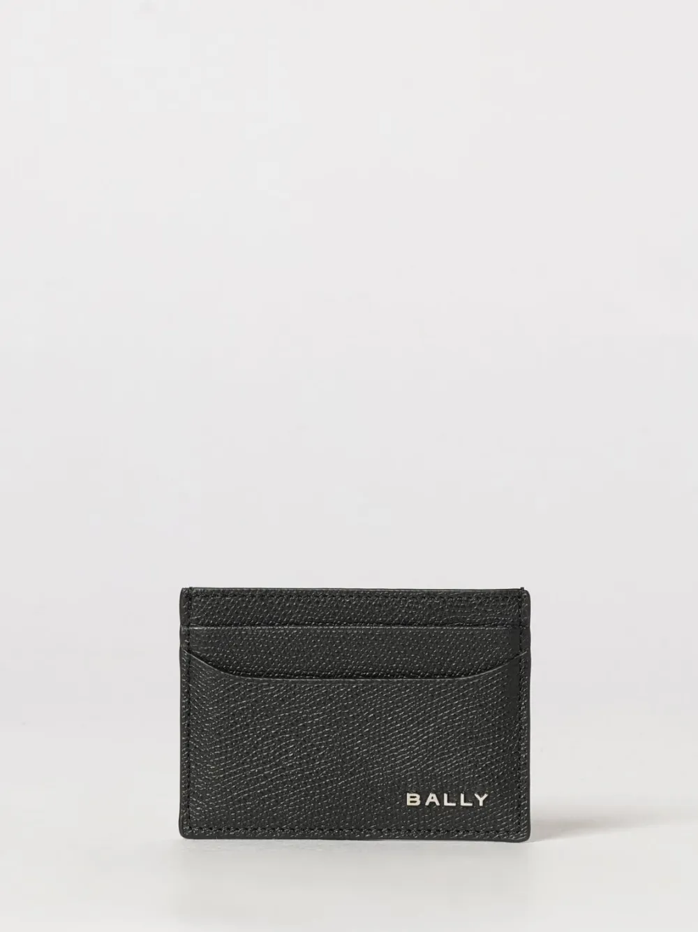 Bally grainy leather cardholder - Schwarz