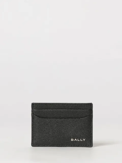 Bally tarjetero de piel granulada