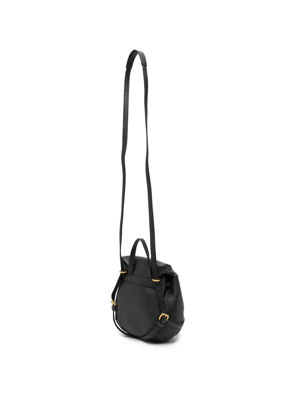 GIANNI CHIARINI Violette leren rugzak Zwart