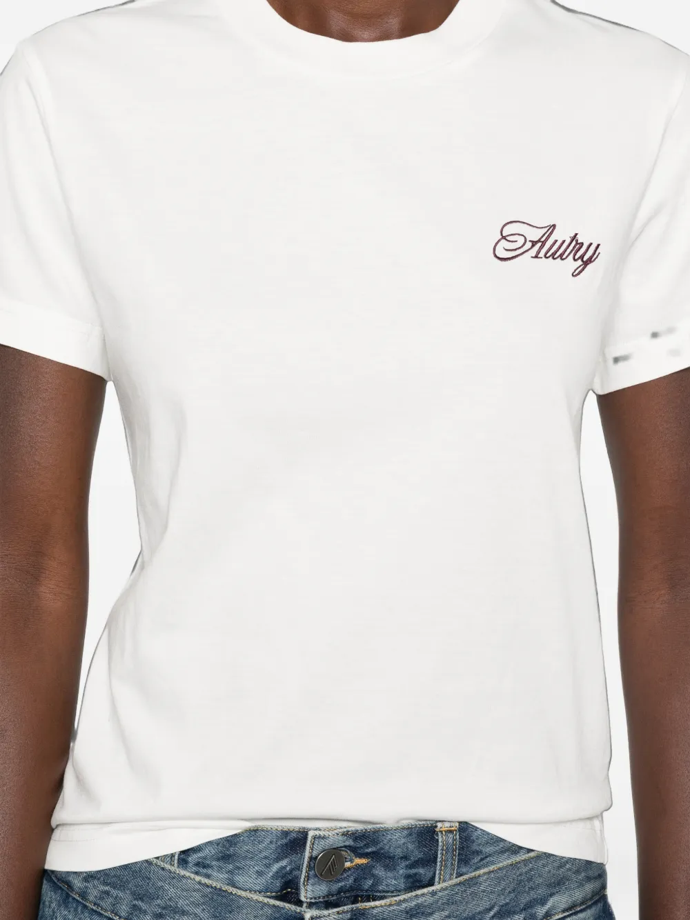 Autry T-shirt met geborduurd logo Blauw