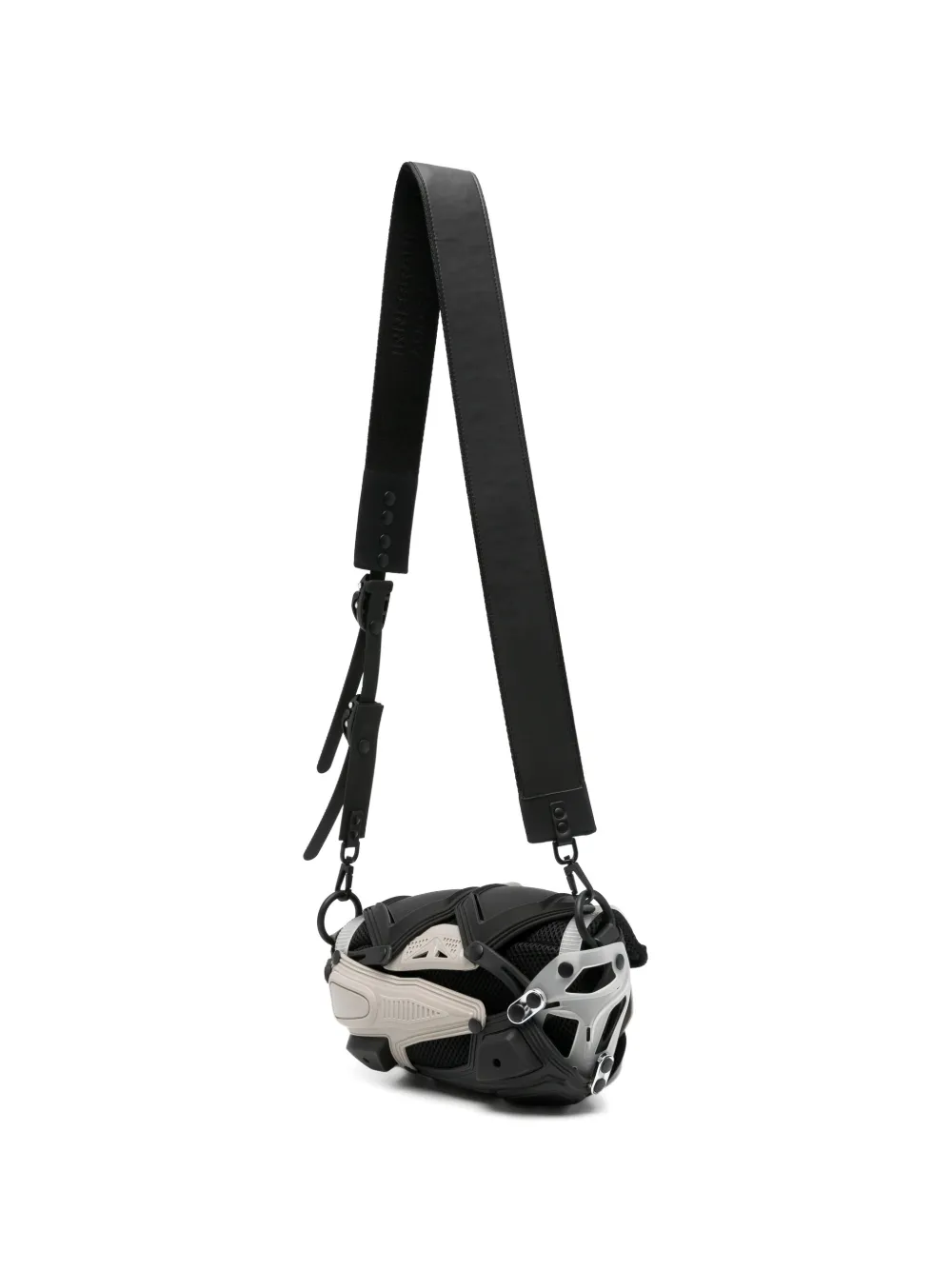 Innerraum Messengertas met sculpturale vlakken Zwart