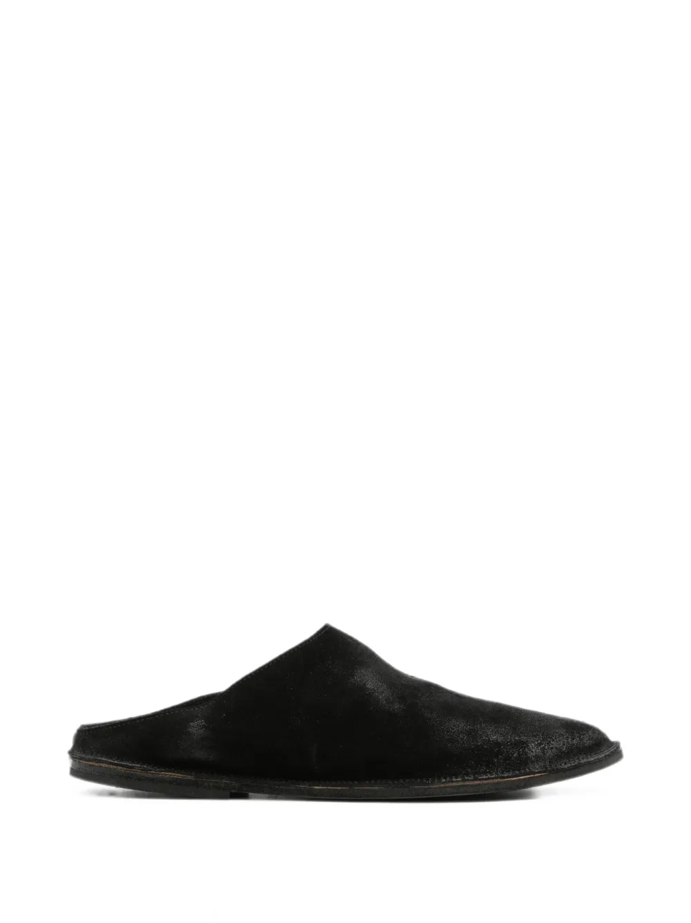 Marsèll Slip-on muiltjes met gerafeld effect Zwart
