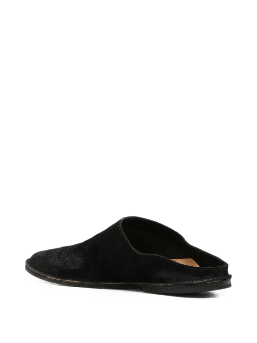 Marsèll Slip-on muiltjes met gerafeld effect Zwart