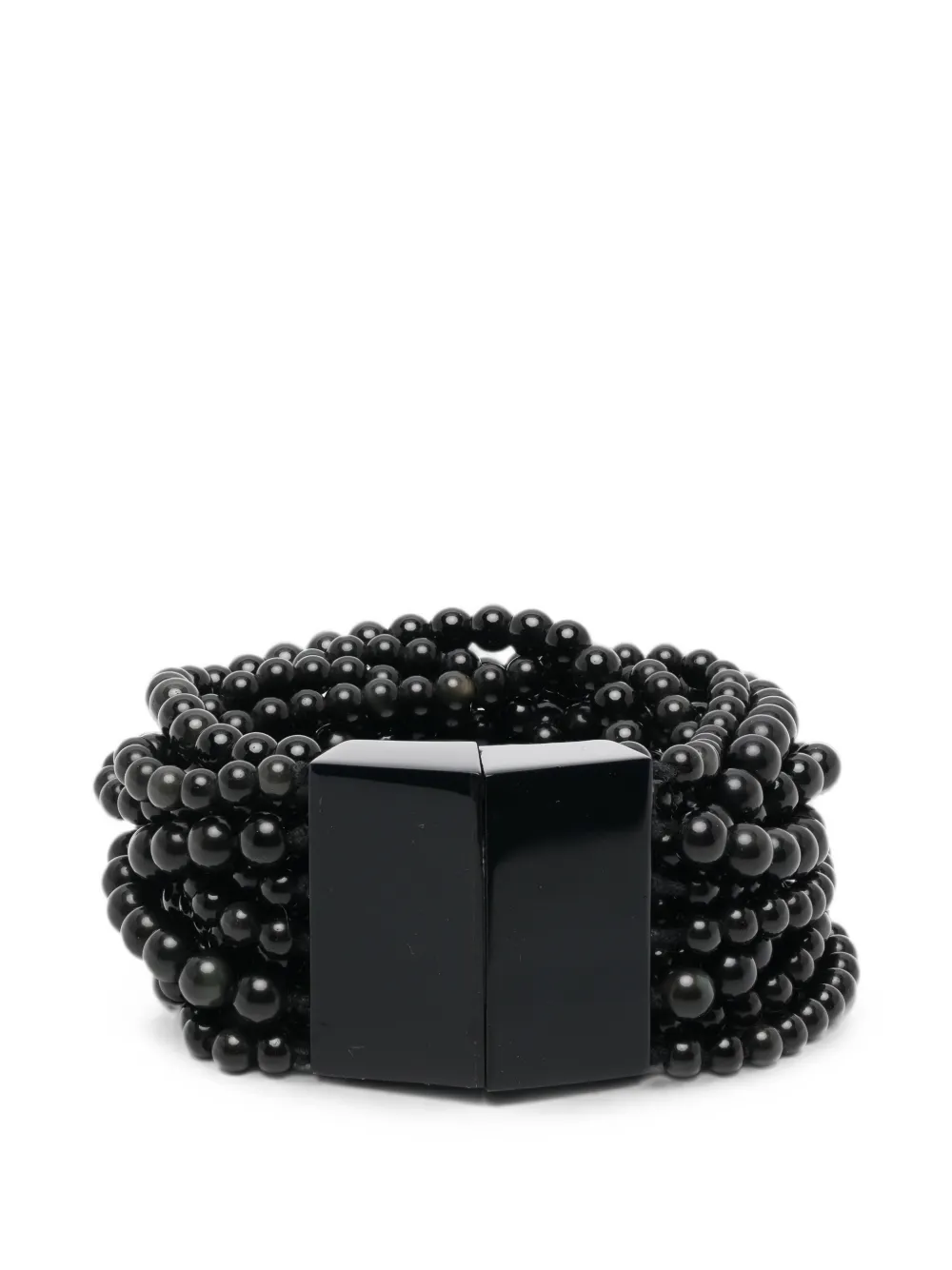 Monies Julip beaded multi-strand bracelet - Schwarz
