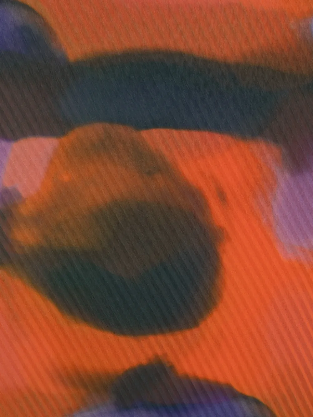 Homme Plissé Issey Miyake Dawn sjaal met plooien en abstracte print Oranje