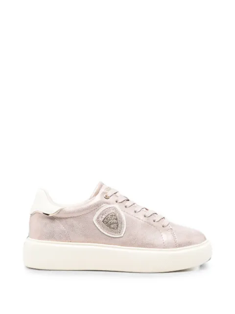 Blauer Venus 01 metallic-effect logo-patch leather sneakers