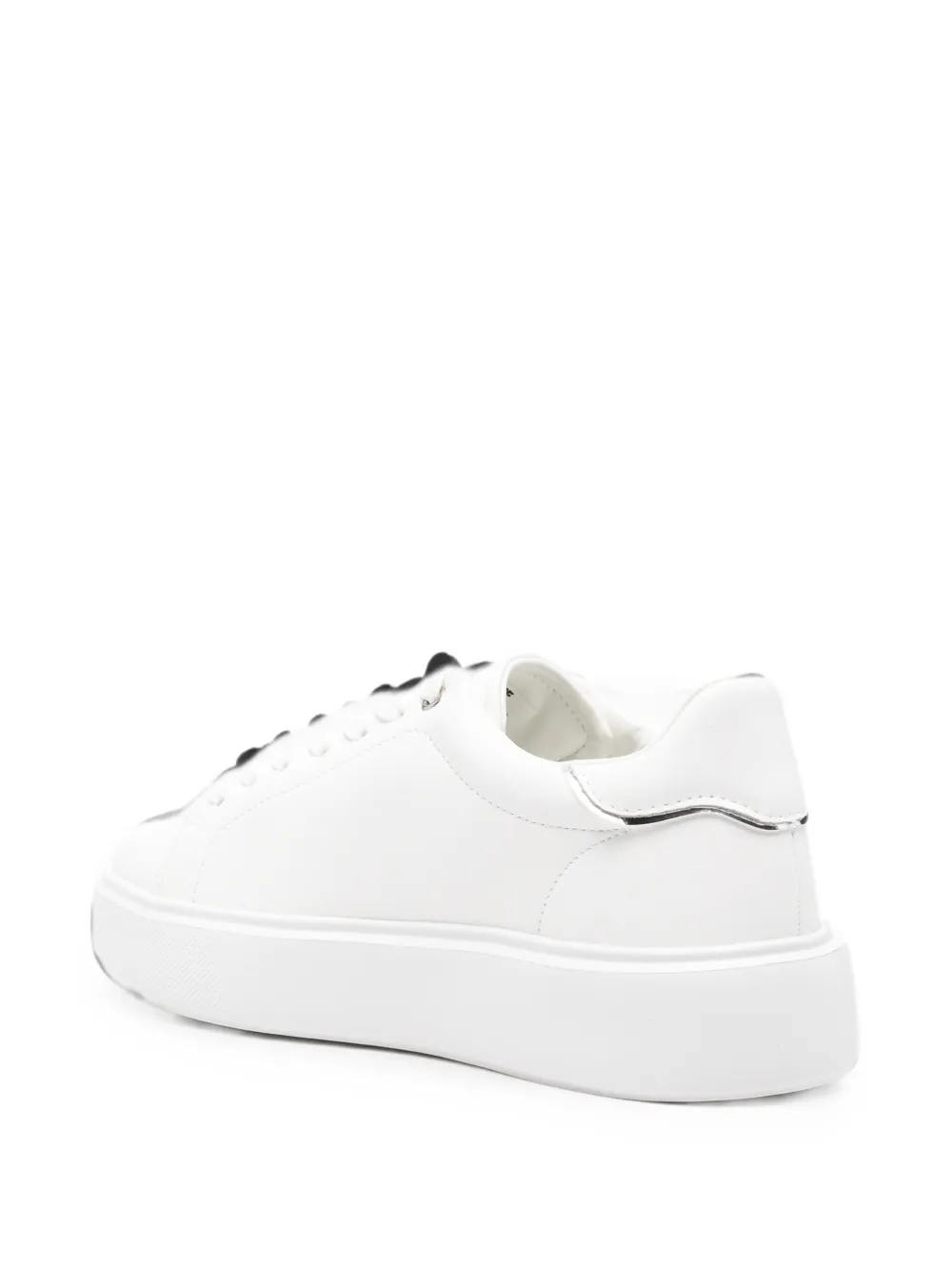 Blauer Venus 01 logo-patch platform sneakers Wit