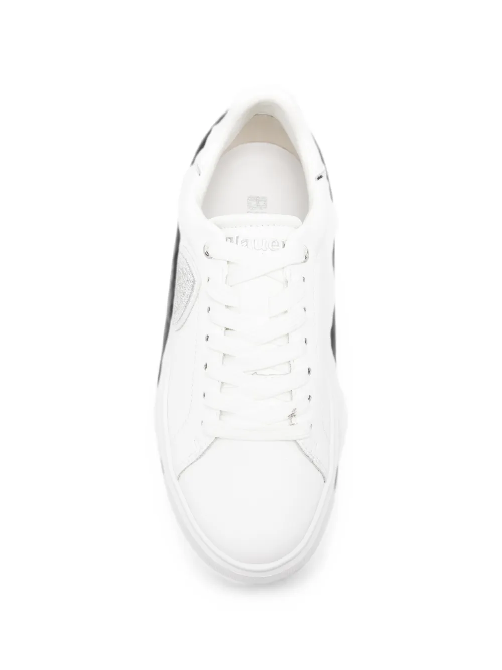 Blauer Venus 01 logo-patch platform sneakers Wit