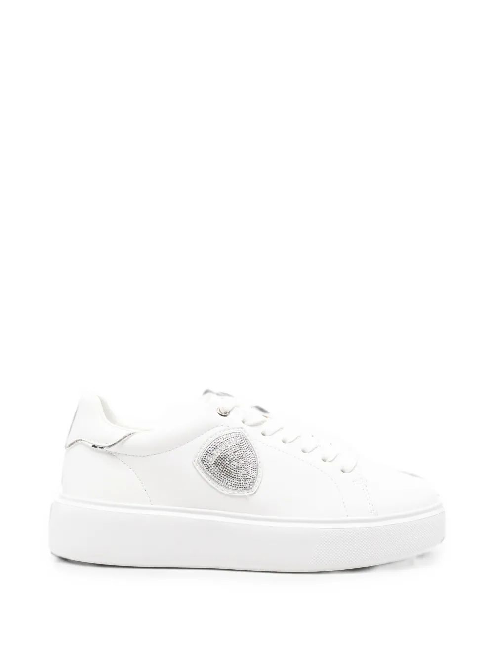 Blauer Venus 01 logo-patch platform sneakers Wit