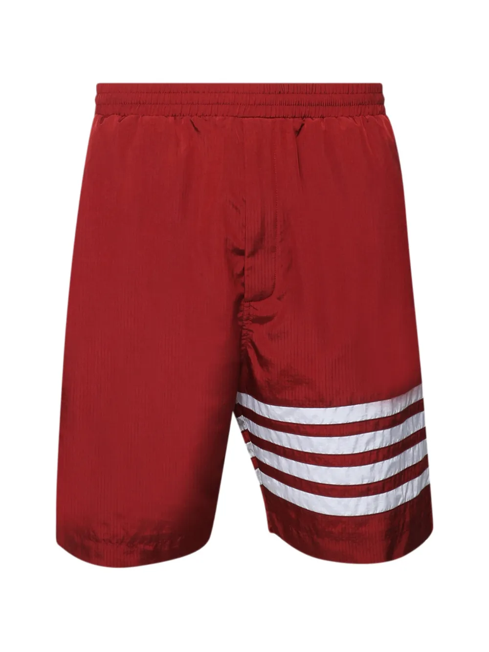 Thom Browne 4-Bar ripstop track shorts - Rot