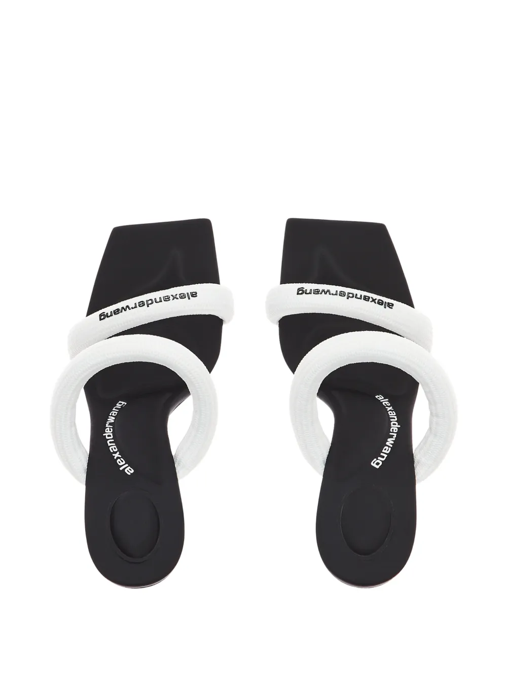 Alexander Wang Julie Tubular Webbing Sandals in White, view 2