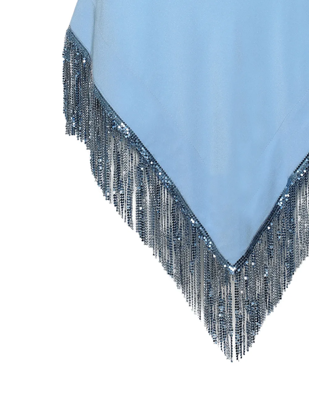 Rabanne Chainmail-embellishment Asymmetric Skirt in Blue, view 2