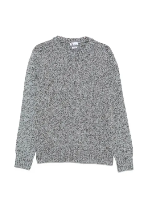 Doppiaa marl-knit crew-neck sweater