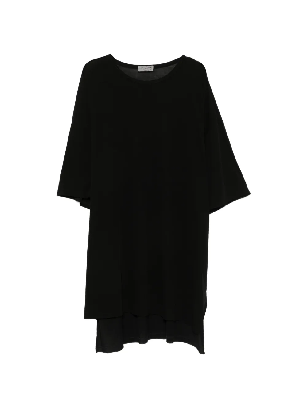 Yohji Yamamoto oversized side-slit T-shirt - Nero