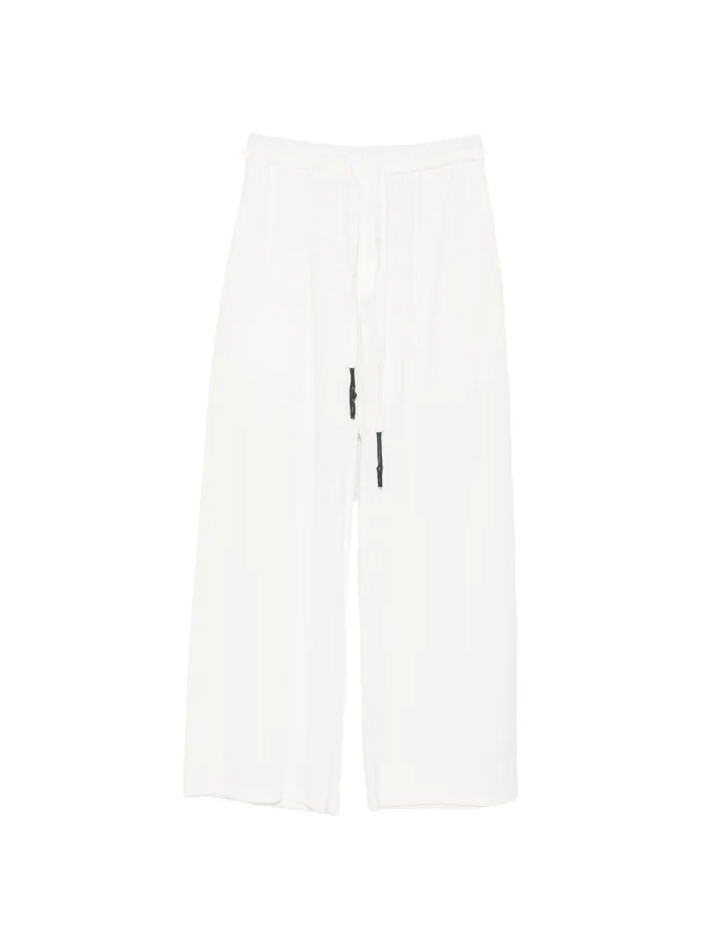 69 BY ISAAC SELLAM drawstring-waist wide-leg trousers - Weiß