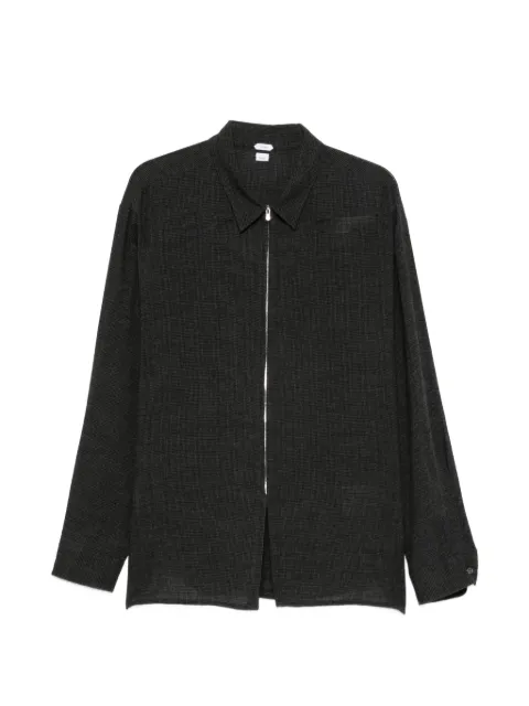 Post Archive Faction zip-up check-pattern jacket