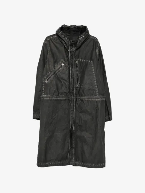 Isaac Sellam Experience Etanche hooded coat