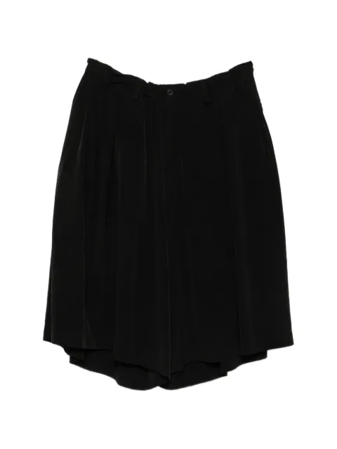 Yohji Yamamoto Bermuda com pregas