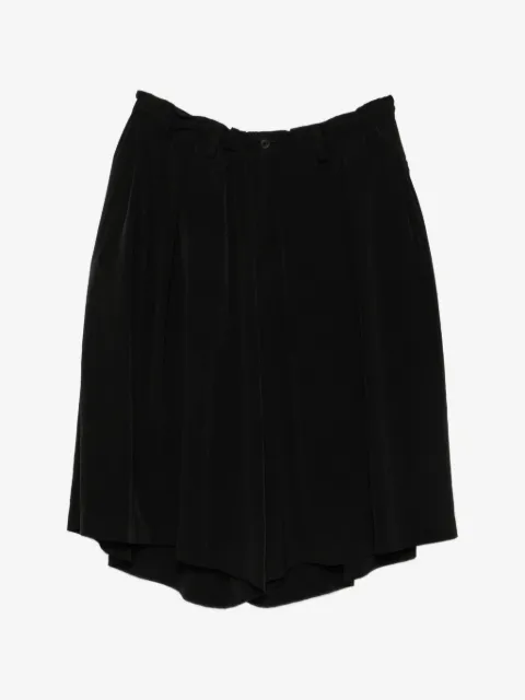Yohji Yamamoto pleated wide-leg shorts