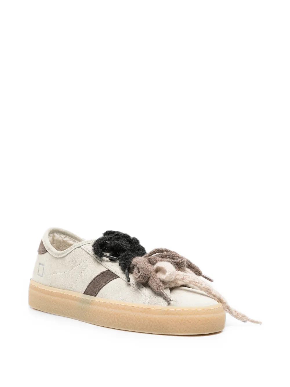 D.A.T.E. Tender W suede lace-up sneakers Beige