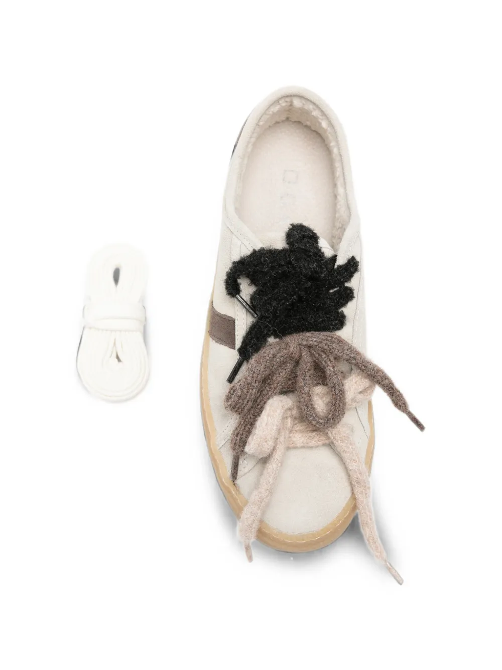D.A.T.E. Tender W suede lace-up sneakers Beige