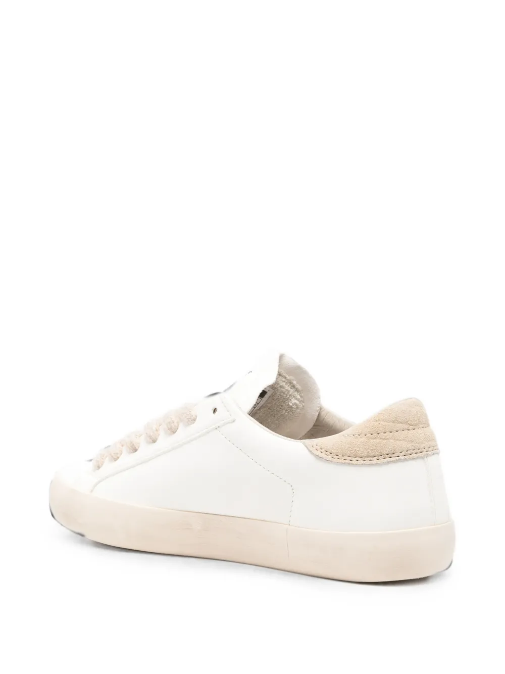 D.A.T.E. logo-print panelled sneakers Wit