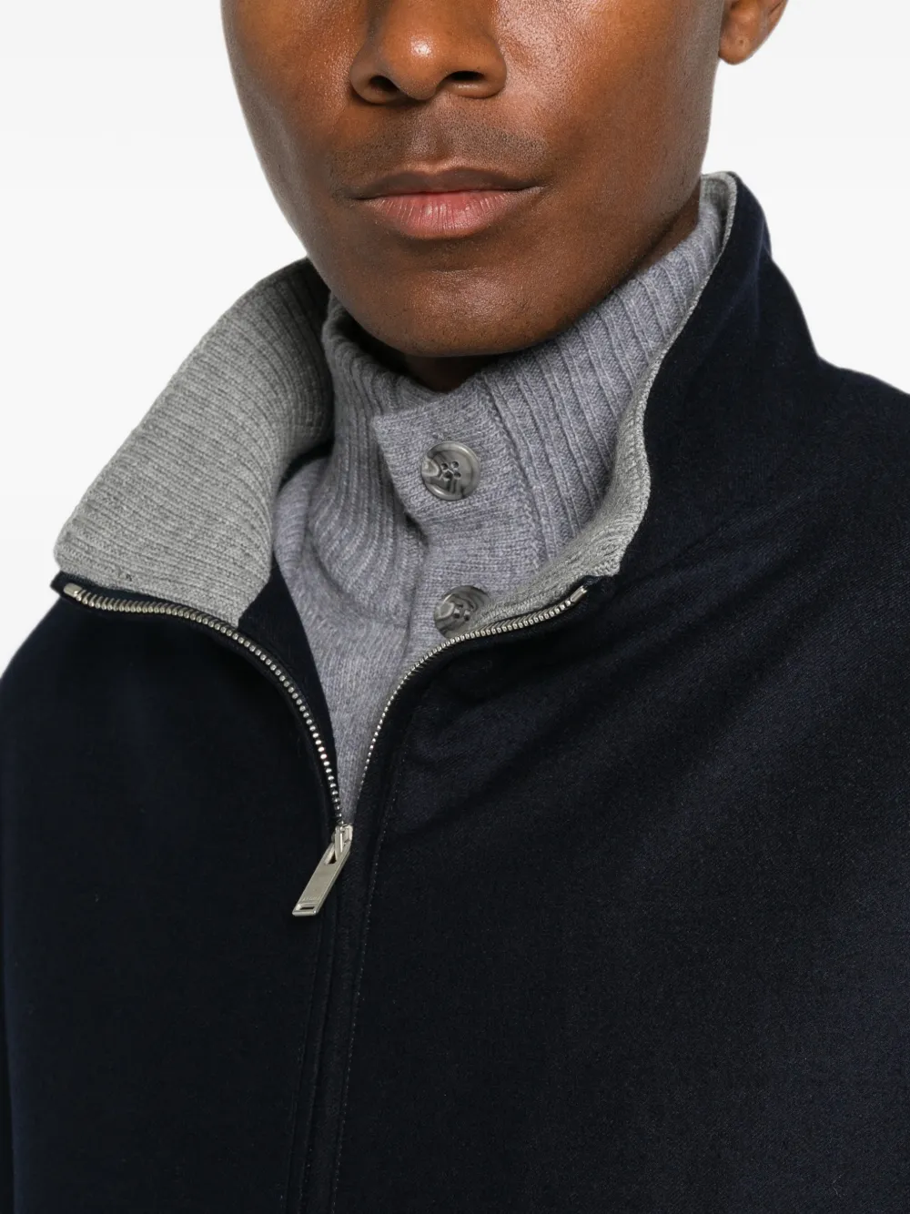 Lardini Bomberjack met rits Blauw