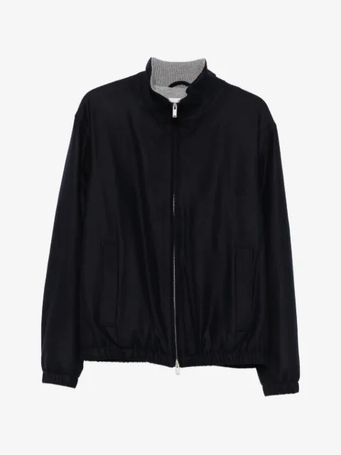 Lardini zip-up bomber jacket
