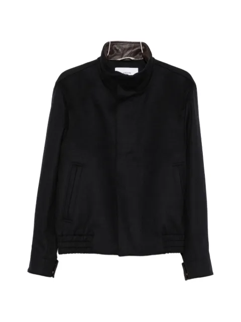 Lardini high-neck elasticated-hem jacket