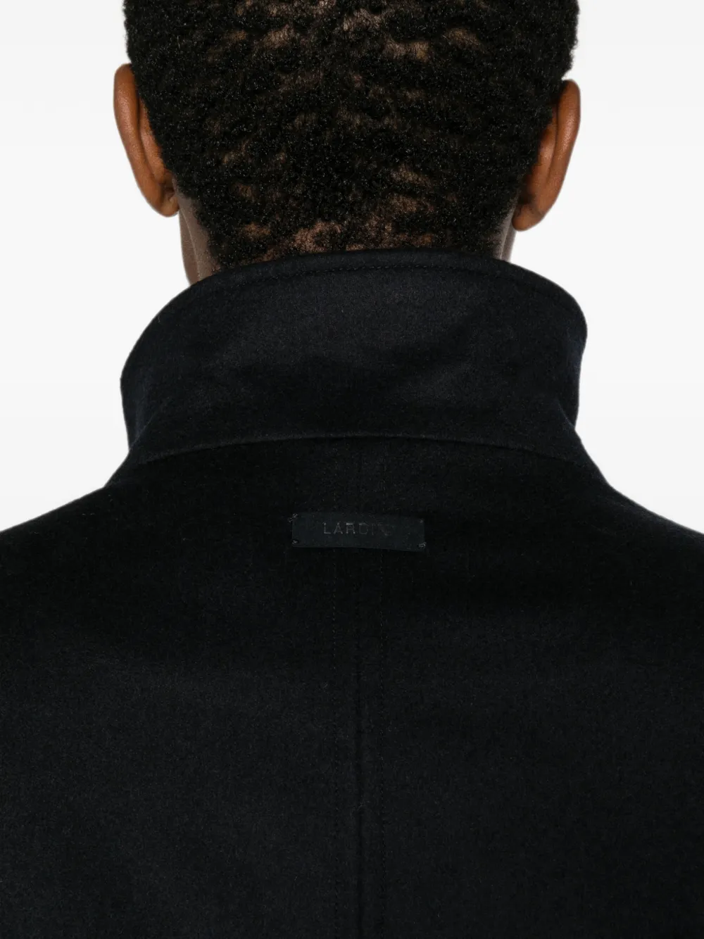 Lardini Jack met elastische afwerking en hoge hals Zwart