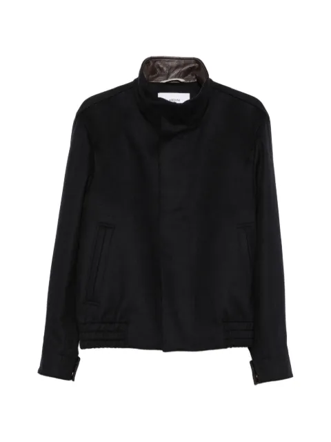 Lardini high-neck elasticated-hem jacket