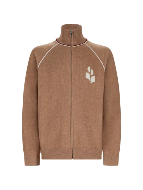 MARANT Sergio logo-embroidered zip-up cardigan