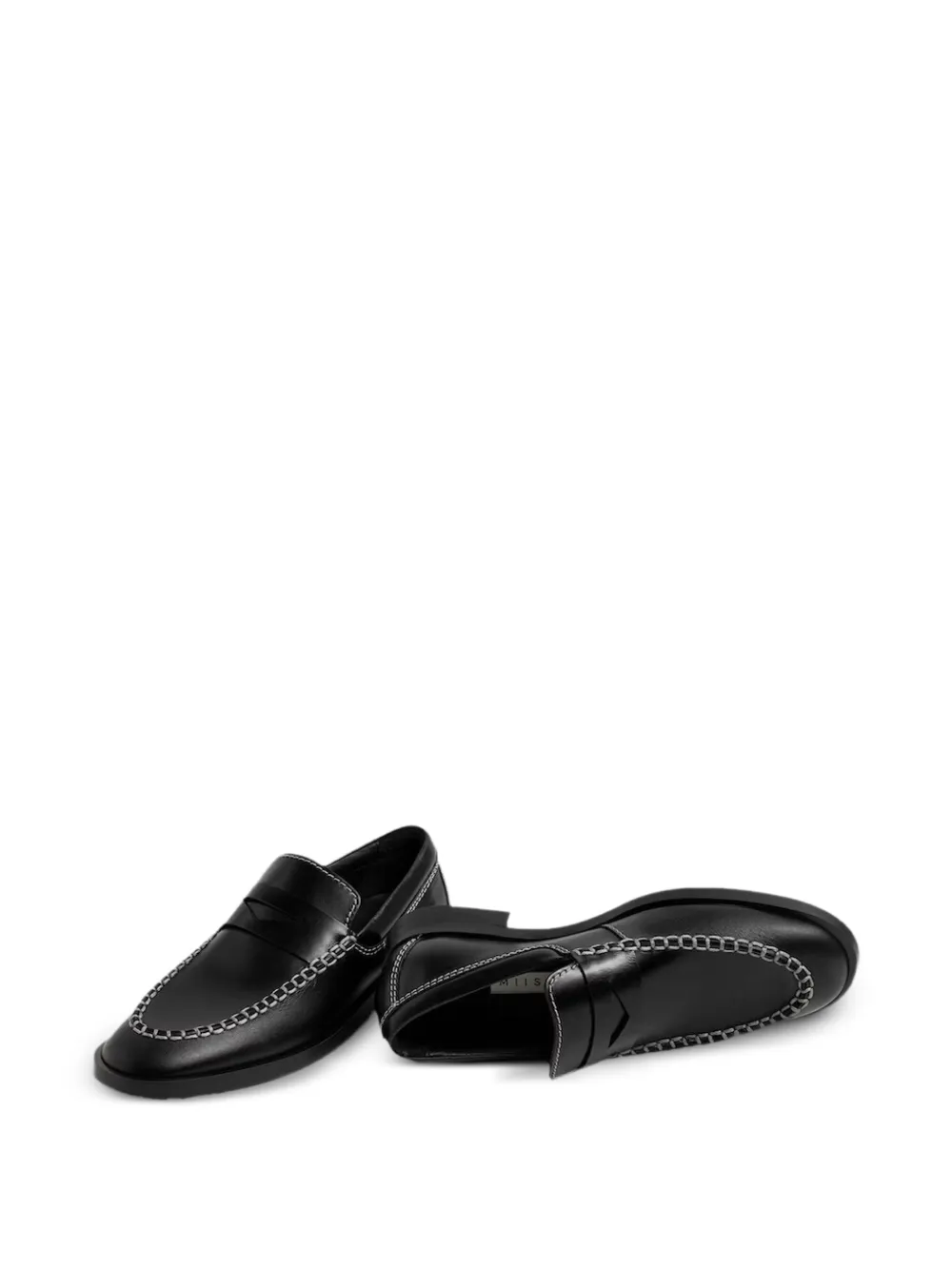 Miista Lucan leather loafers Zwart