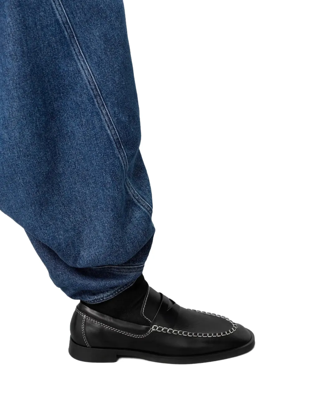 Miista Lucan leather loafers Zwart