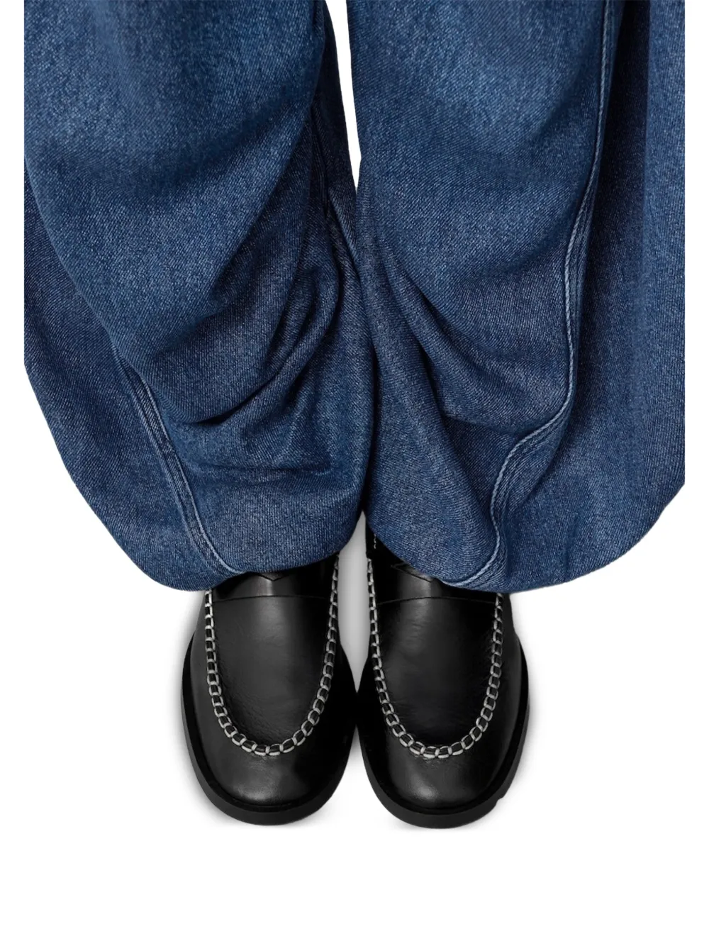 Miista Lucan leather loafers Zwart