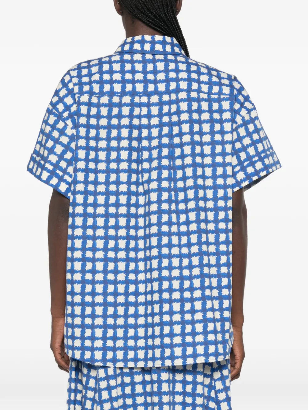 I BLUES Geruit blouse Blauw