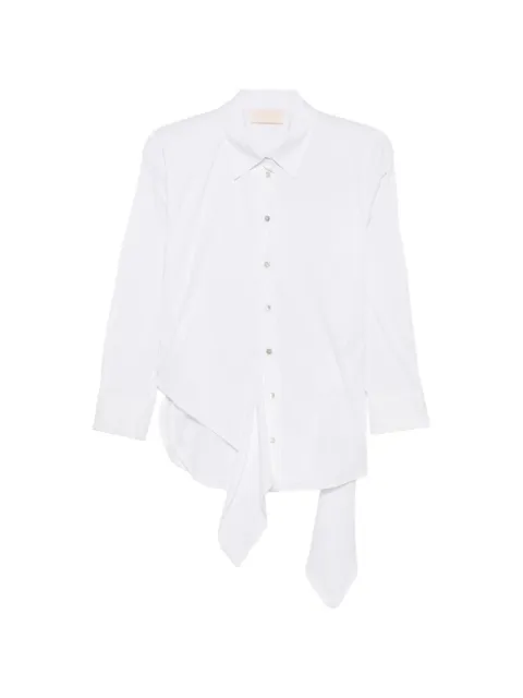 I BLUES tie-waist button-down shirt